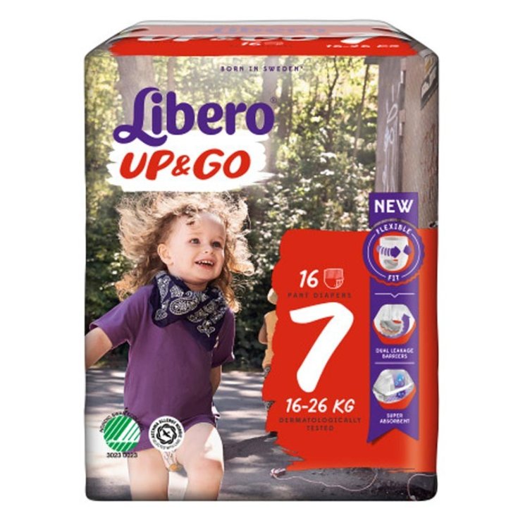 Up & Go Libero® 16 Baby Diapers Size 7 16-26Kg