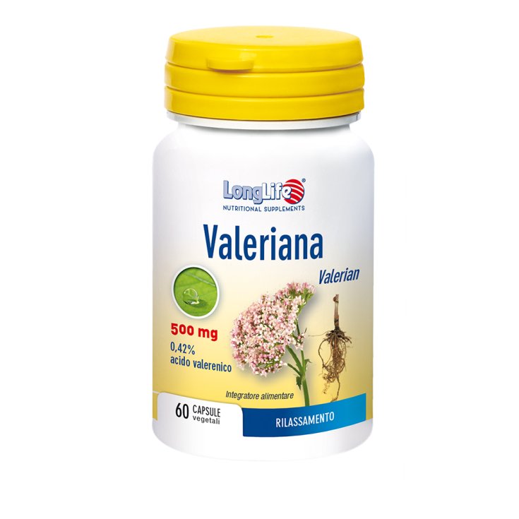 Valerian 500mg LongLife 60 Vegetarian Capsules