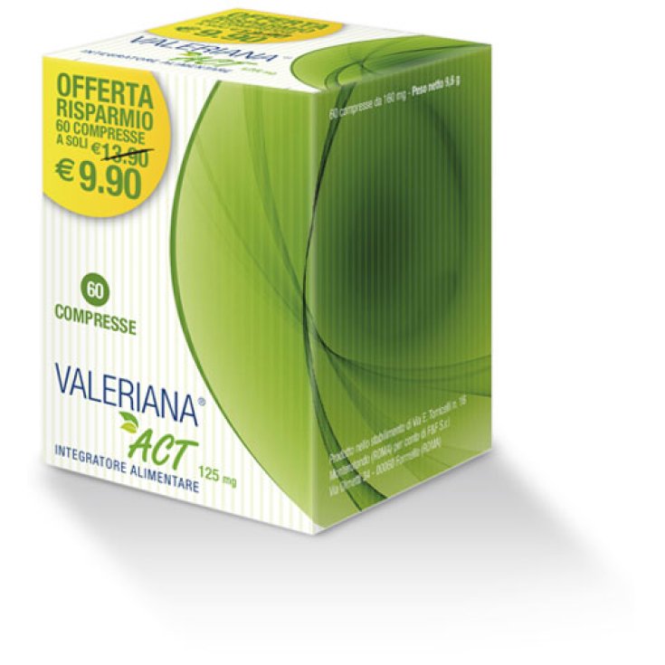 Valeriana® Act 125mg F&F 60 Tablets
