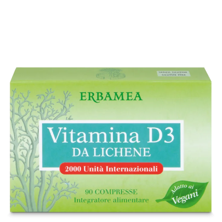 Vitamin D3 From Lichen Erbamea 90 Tablets