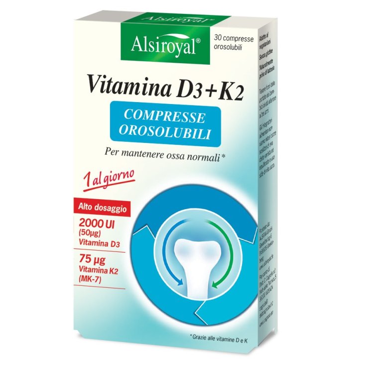 Vitamin D3 + K2 Alsiroyal® 30 Tablets