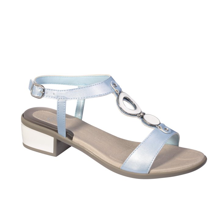 Yoko Scholl® Women's Gelactiv® Silver Sandal Size 37