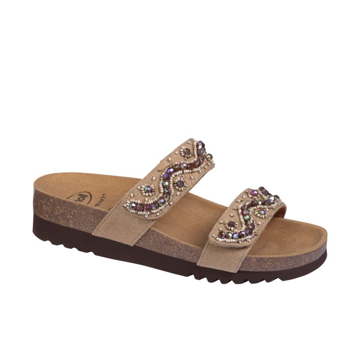 Zafirah 2.0 Scholl® Sandal Woman Bioprint® Beige Size 38