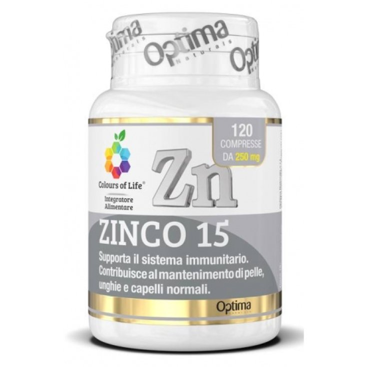 Zinc 15 Optima Naturals 120 Tablets