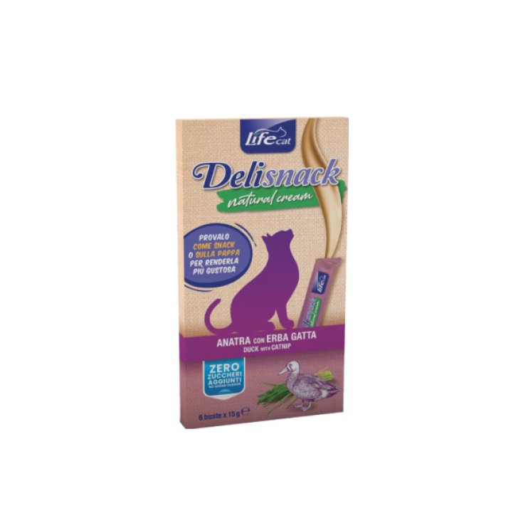 LIFE CAT NATURAL CREAM DUCK 6X15G