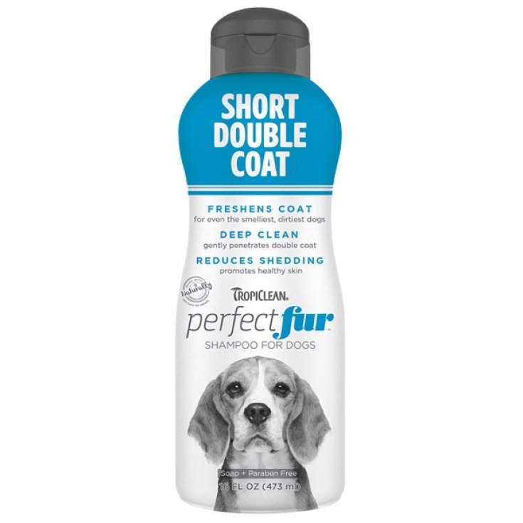 TROPICLEAN SHAMPOO SHORT DOUBLE COAT 473