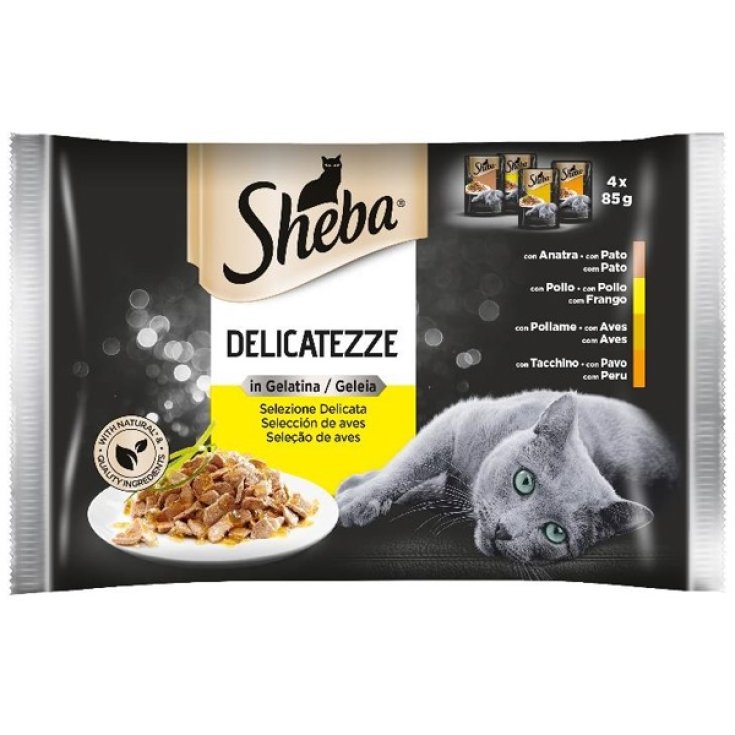 SHEBA DELICACIES GEL POL4X85G