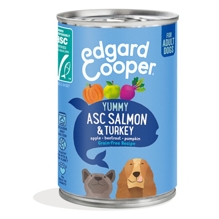 E&C DOG EXP TIN SALM&TURK 400G