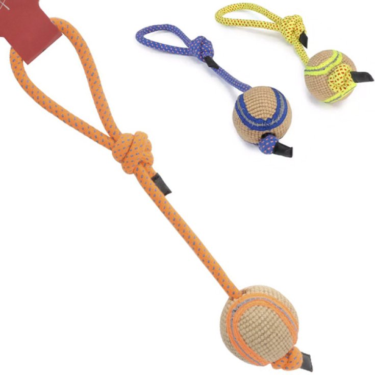 Jute Ball with Colored Finishes and Ma