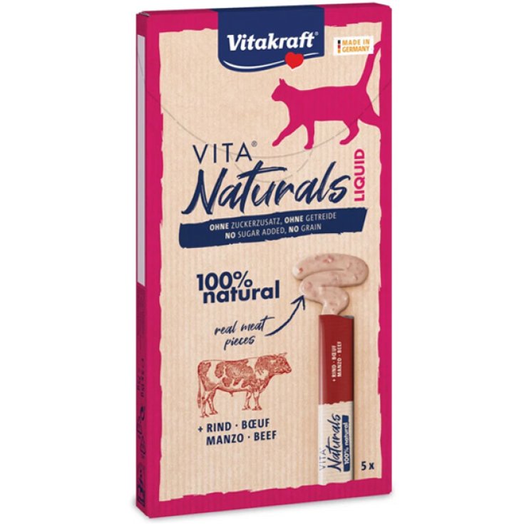 Vita Naturals Cat Liquid Snack Beef and P