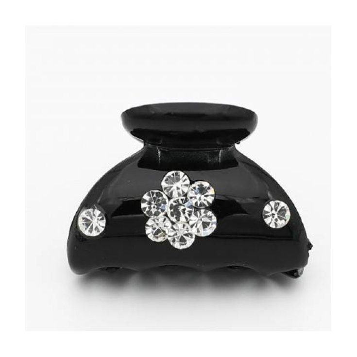 Tweezers With Flowers And Strass Black Beauty Idea 1 Piece
