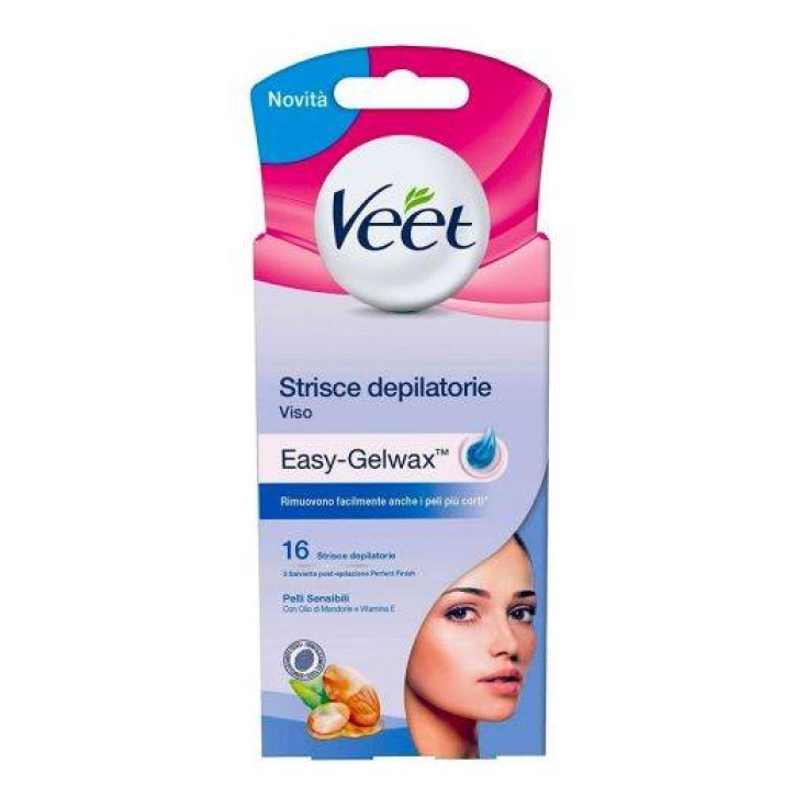 VEET Sensitive Skin Face Depilatory Strips 16 Pieces