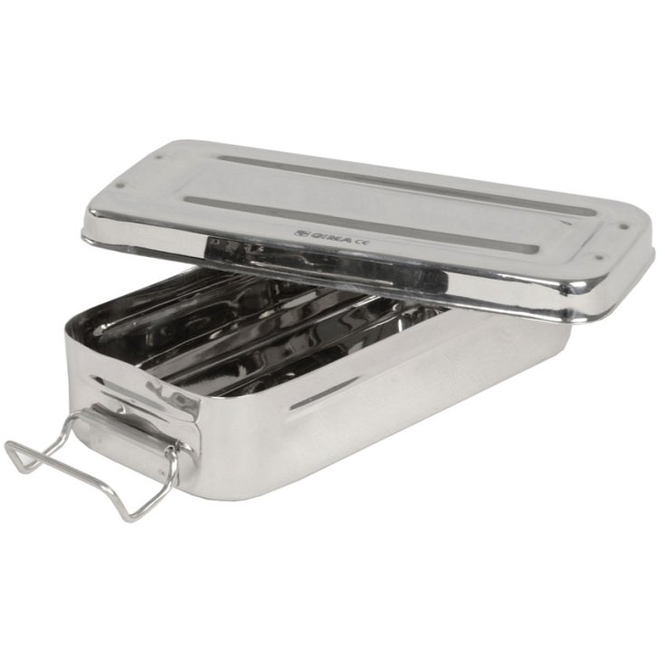 STAINLESS STEEL BOX 18X8X4CM W/MAN