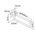STEEL U-SHAPED HANDLE 70CM