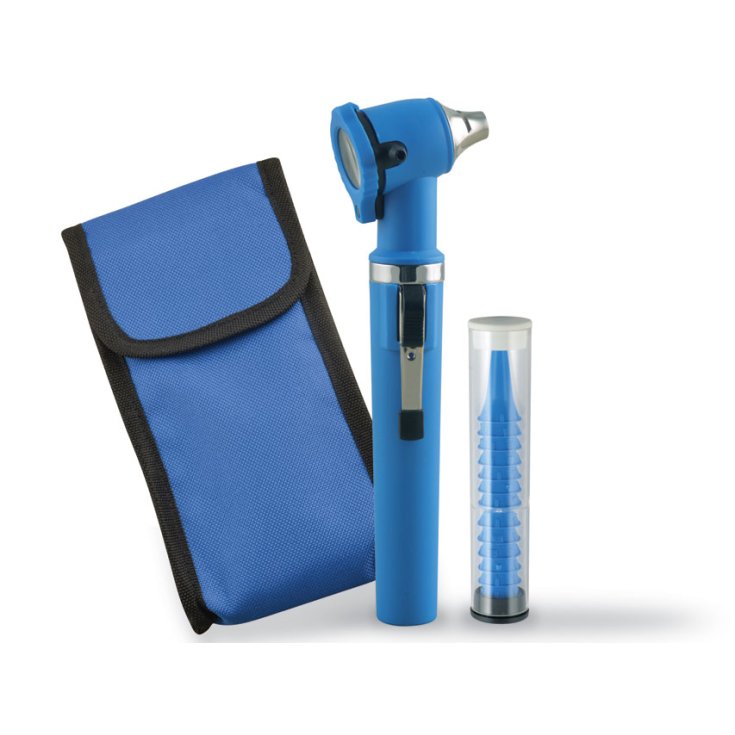 BLUE FIBER OPTIC OTOSCOPE