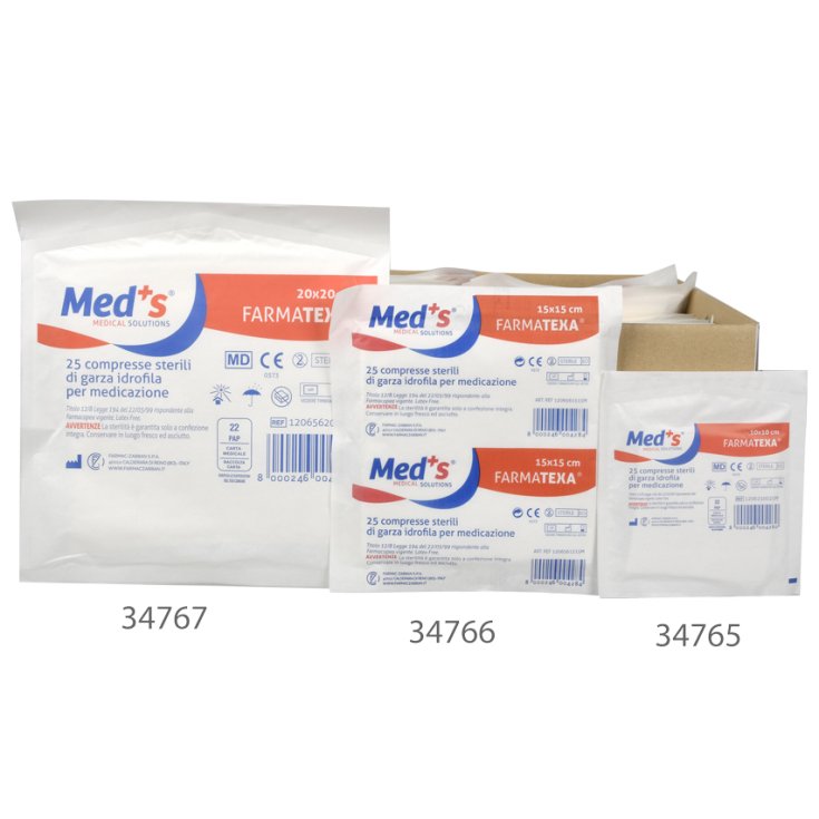 Gauze Meds St 12/8 15x15 25pcs