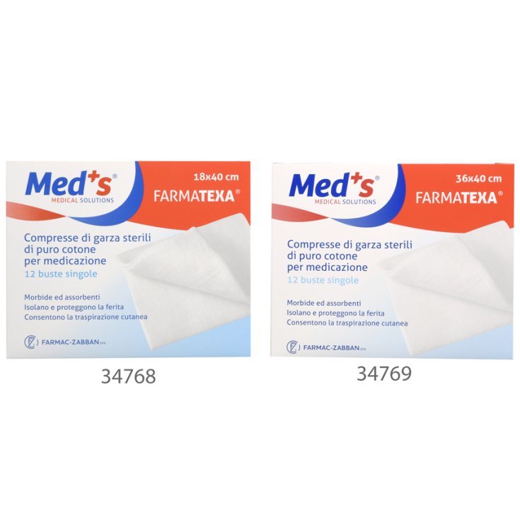 Med's Farmatexa Gauze 18x40cm 12 Pieces