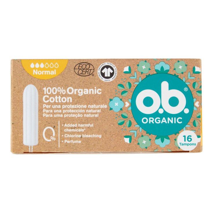 ob Organic Normal 16 Pads 100% Organic Cotton