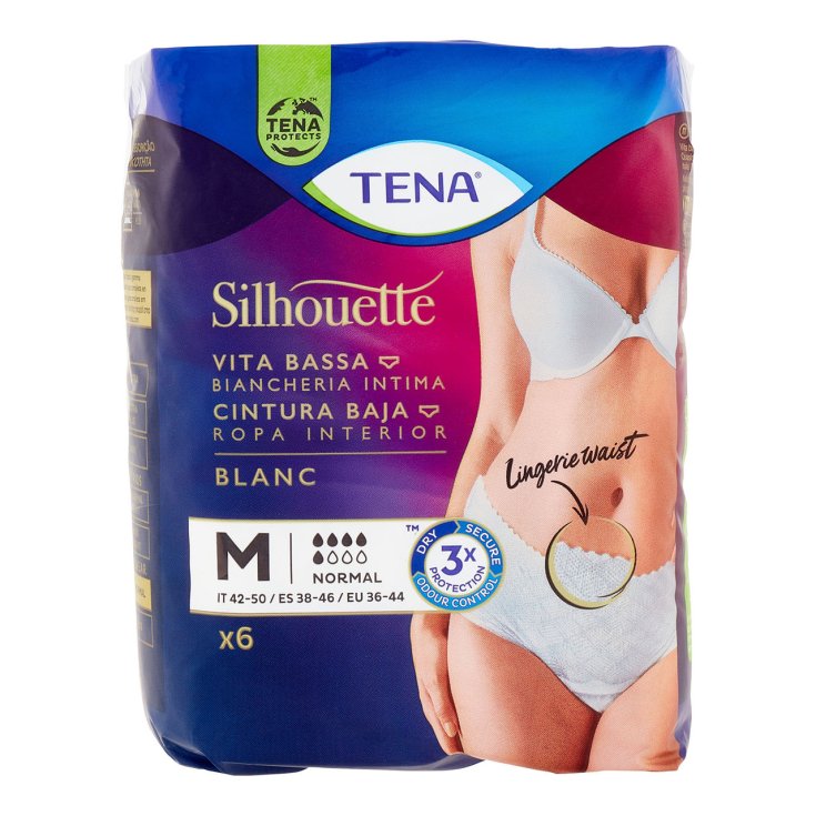 TENA SILHOUETTE BLANC NORMAL MX 6