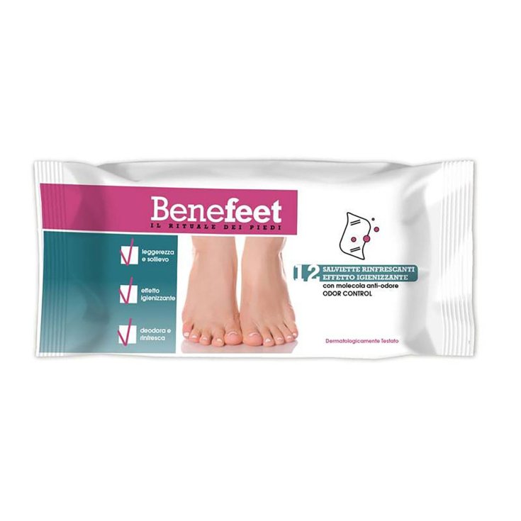 BeneFeet Refreshing Wipes 12 Pieces