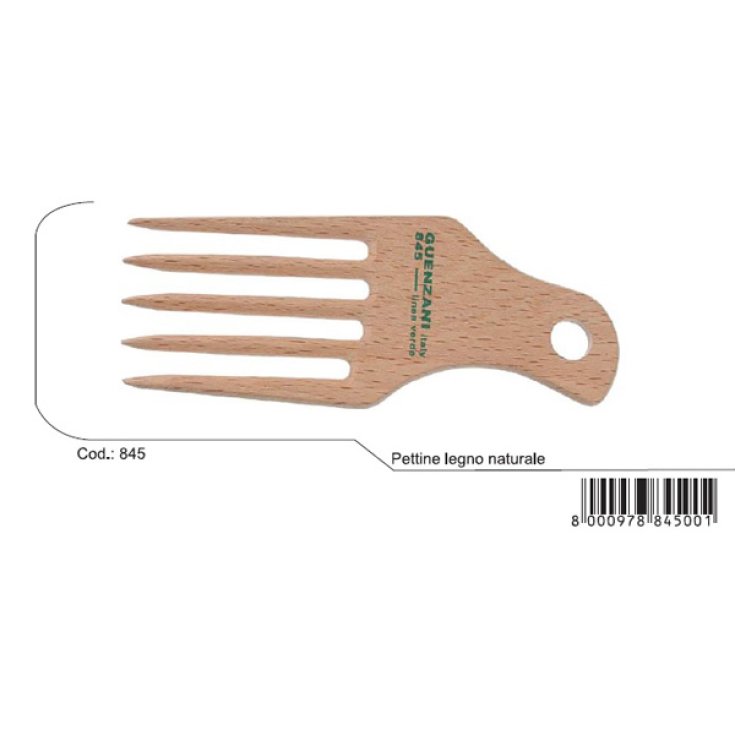 Guenzani superior natural wood comb art.845