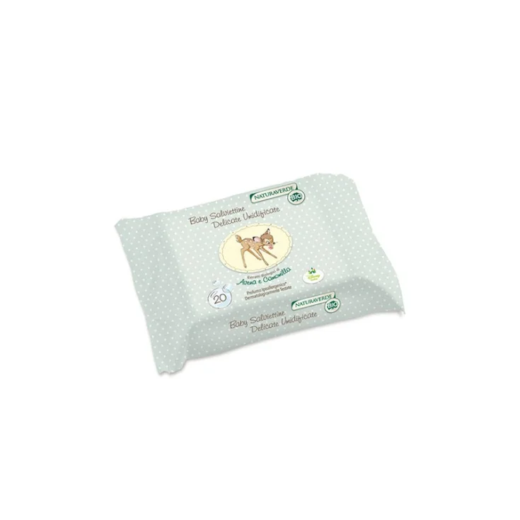 * N / GREEN BABY WIPES X 20 PCS