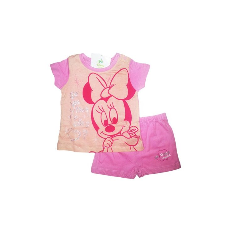 Newborn Disney baby Minnie 24 m knitted t-shirt shorts pajamas