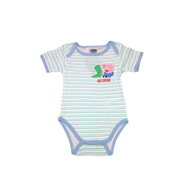 Peppa Pig half sleeve baby boy underwear bodysuit - George light blue 6 m