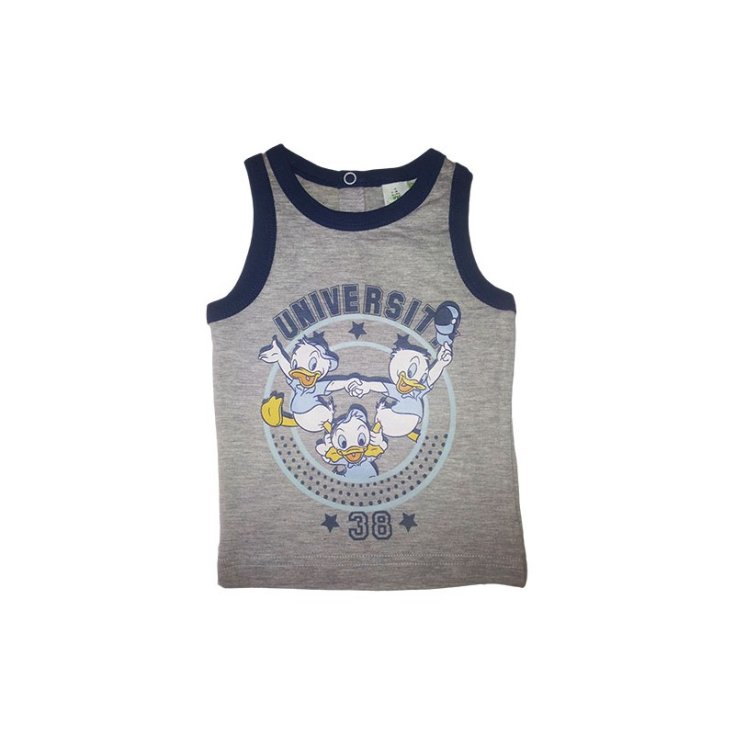 T-shirt sleeveless t-shirt baby boy Disney baby Qui Quo Qua gray 24 m