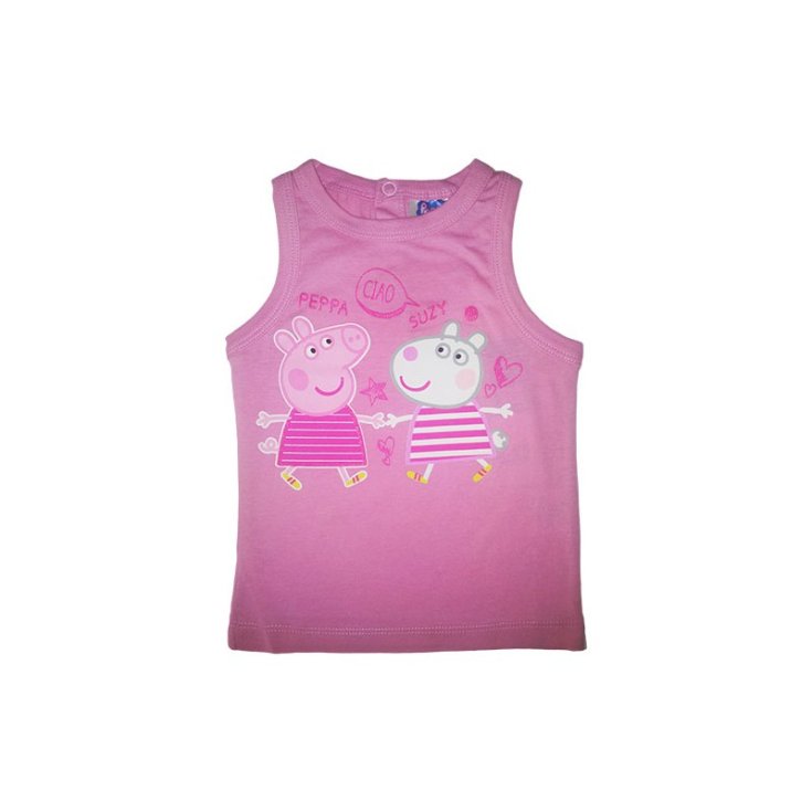 12 m pink Peppa Pig newborn baby girl sleeveless t-shirt