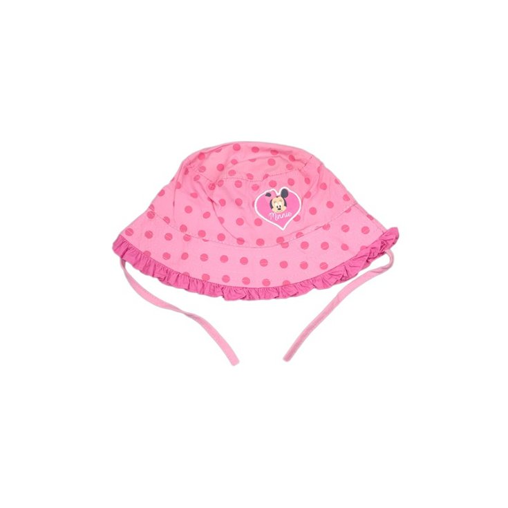 Fuchsia Disney Minnie Mouse baby girl hat size 48
