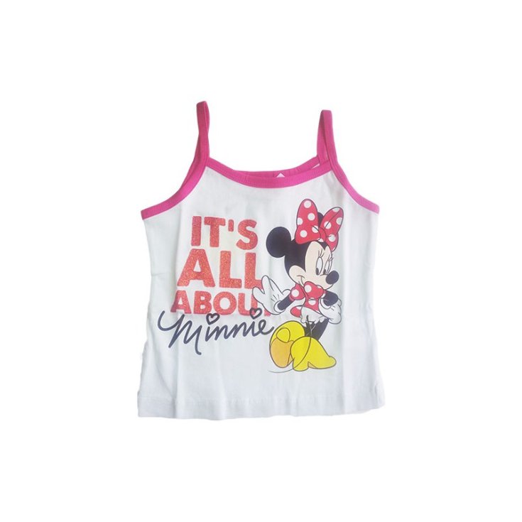 Top tank top suspender jersey sleeveless t-shirt baby girl Disney Minnie 3A