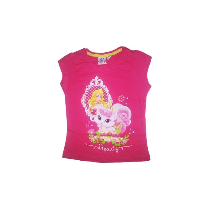 T-shirt baby girl t-shirt Disney Princesses fuchsia 4A