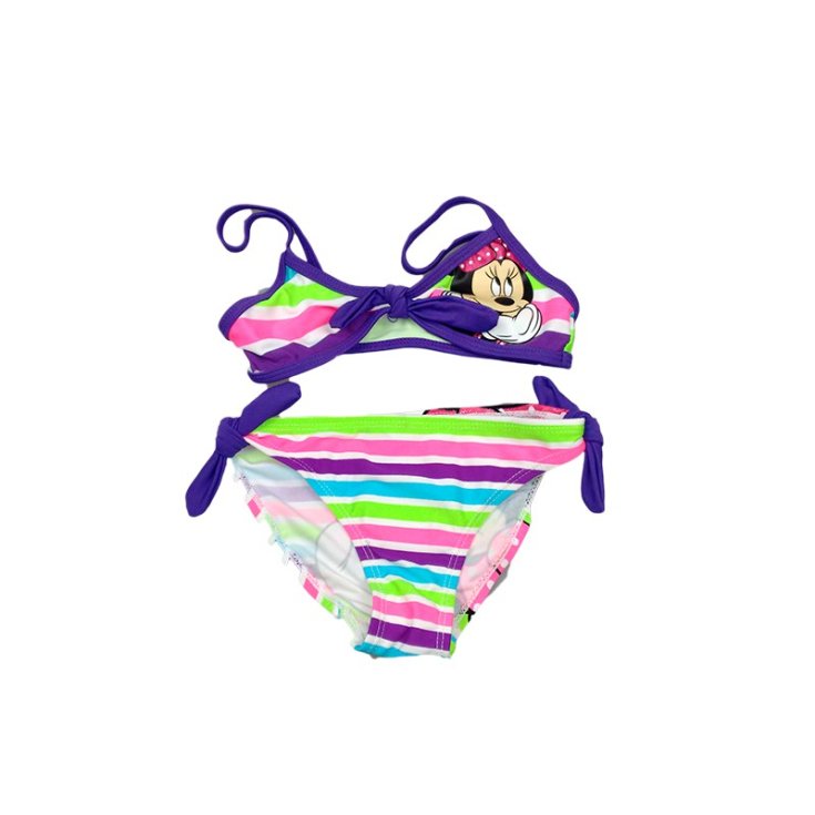 2-piece swimsuit for girls Disney Minnie purple 3-4A