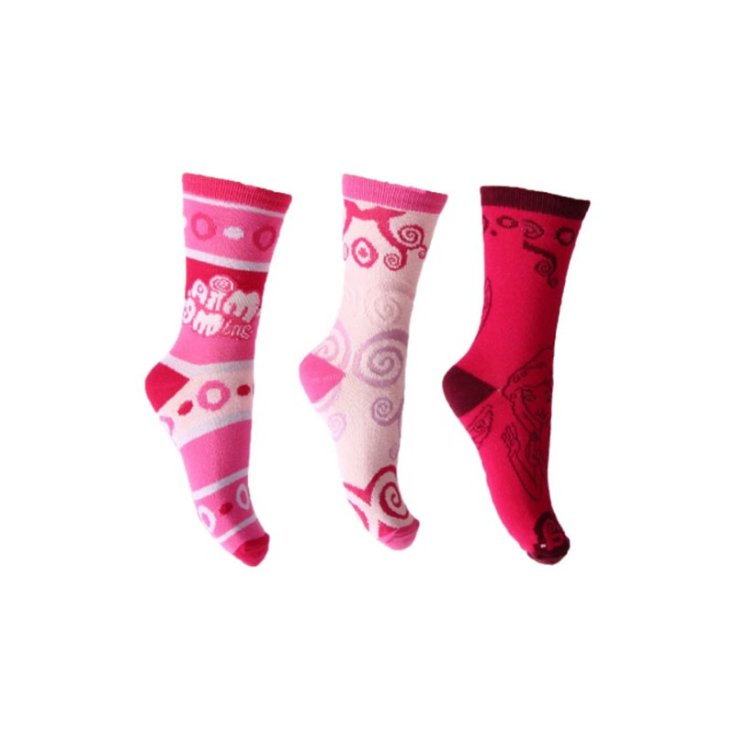 Pack 3pcs short socks baby girl Mia & Me 27-30