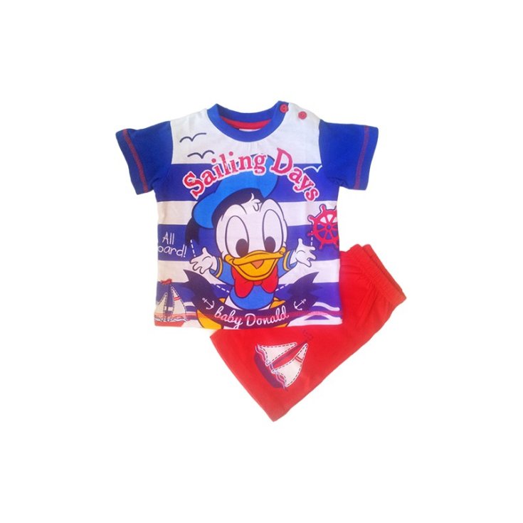 Pajamas jersey t-shirt shorts newborn baby Disney baby Donald Duck bluette 12 m