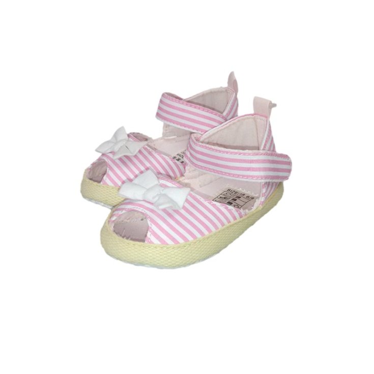 Shoes ballerina sandal baby girl Graziella white pink 16