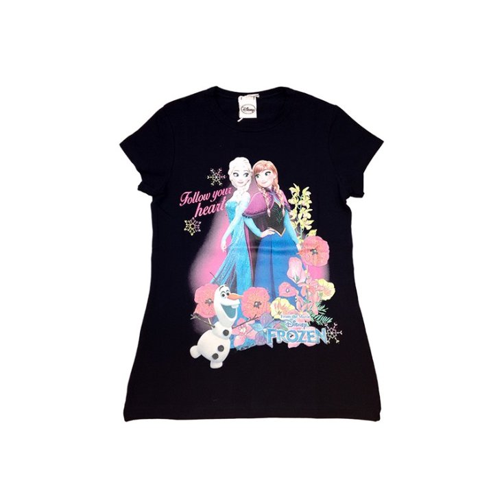 Disney Frozen blue baby girl bielastic cotton t-shirt t-shirt 10A Disney Frozen blue baby girl bielastic cotton t-shirt t-shirt 10A