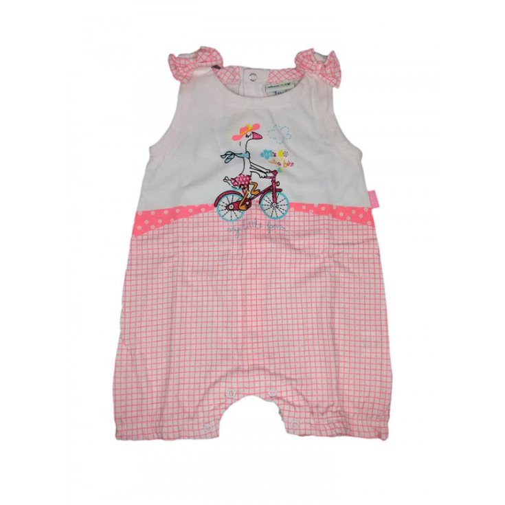 Romper romper baby girl half sleeve Yatsi coral white 6 m