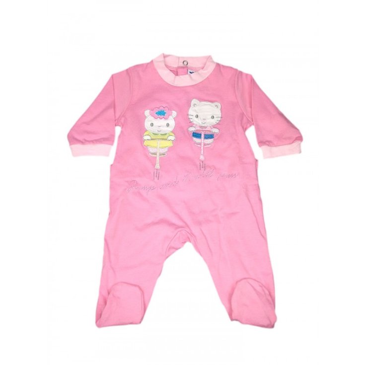 Will B pink baby girl cotton onesie 0 - 3 m