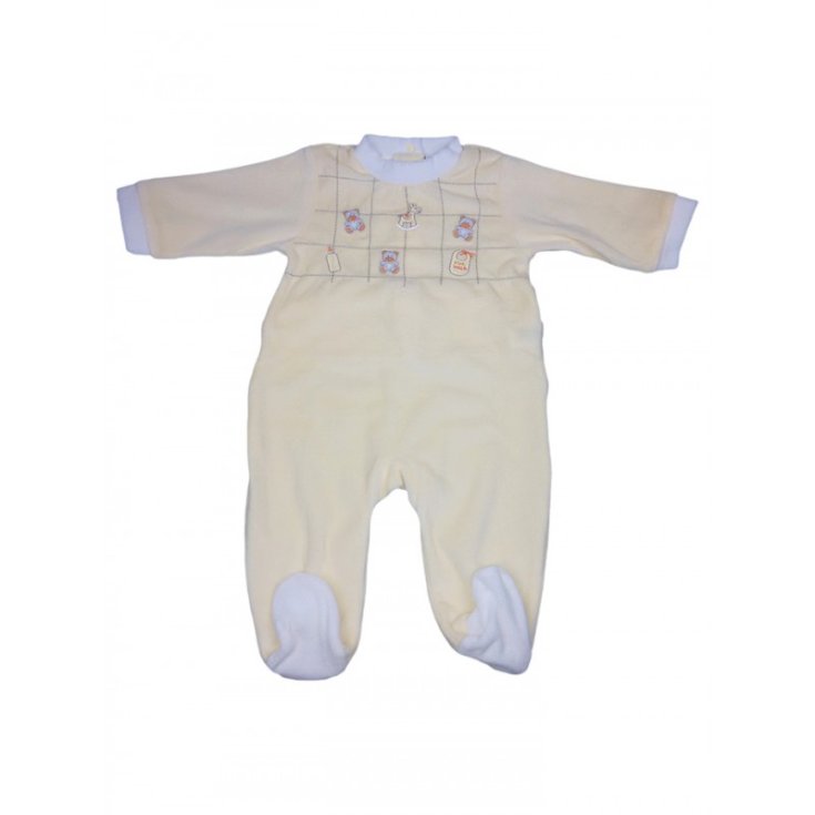 Will B baby boy chenille romper suit yellow 6 - 9 m