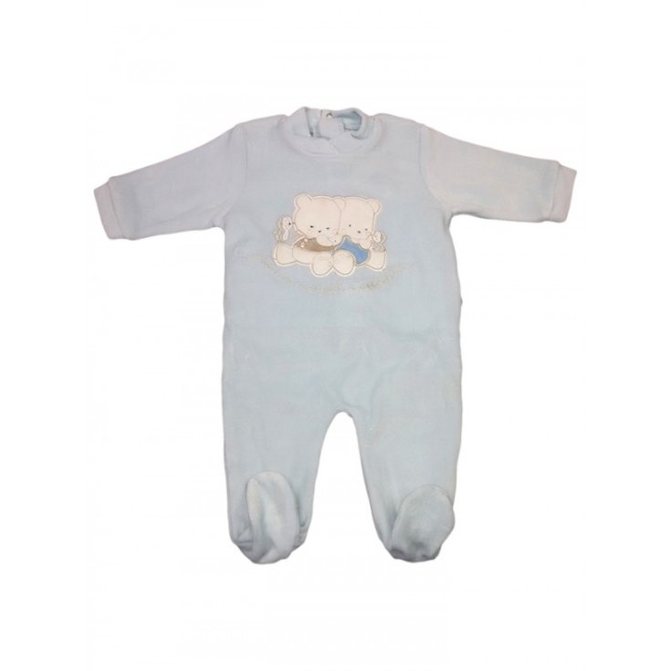 Jumpsuit chenille baby boy Ellepi sky 3 m