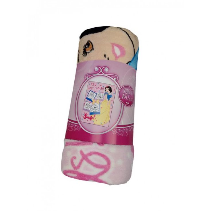 Plaid fleece blanket cover baby girl Disney Snow White YOU