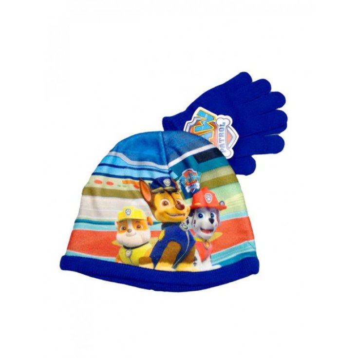 Set 2pcs hat hat gloves baby boy Paw Patrol bluette size 52