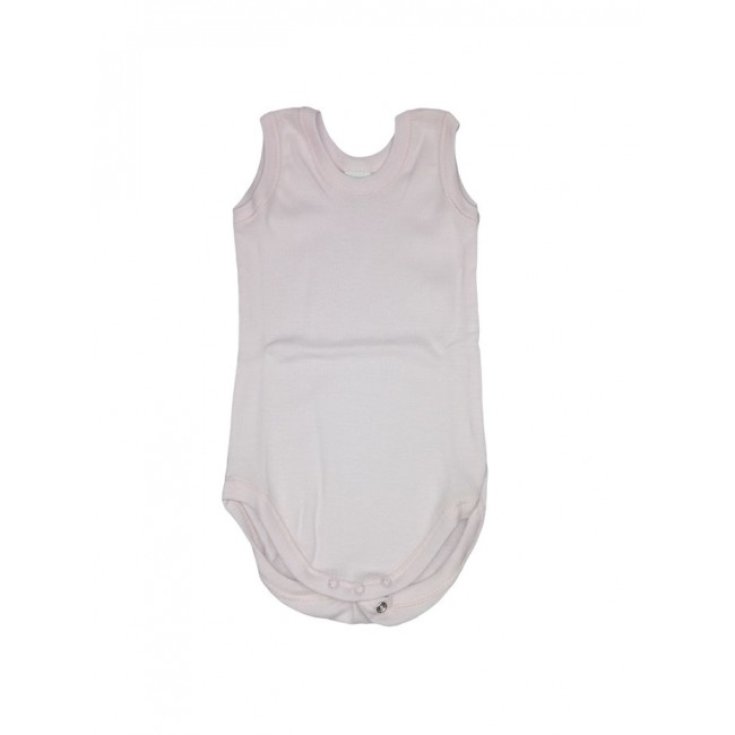 Bodino underwear organic cotton baby girl without sleeves Rapife pink 3 m Bodino underwear organic cotton baby girl without sleeves Rapife pink 3 m