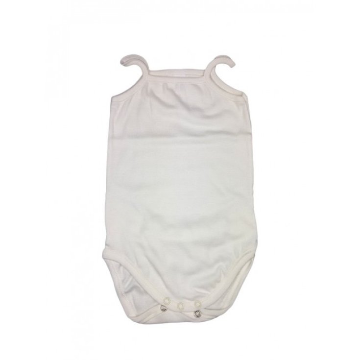 Bodino underwear organic cotton newborn baby girl without sleeves Rapife shoulder strap cream 3 m Bodino underwear organic cotton newborn baby girl without sleeves Rapife shoulder strap cream 3 m