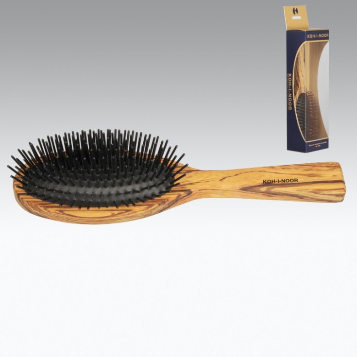 Koh-I-Noor Big Oval Pneumatic Brush In Zebrano Wood 685z