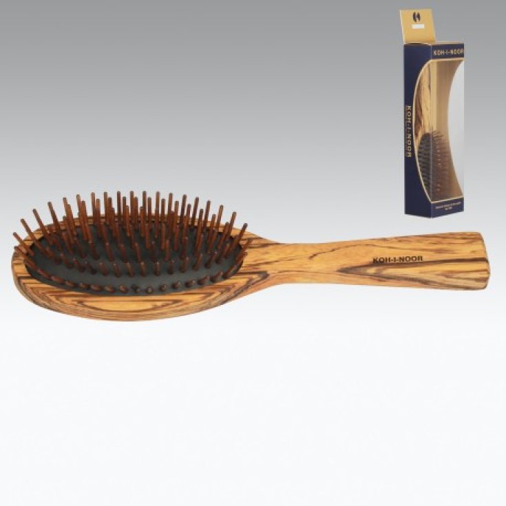 Koh-I-Noor Big Oval Pneumatic Brush In Zebrano Wood 683z