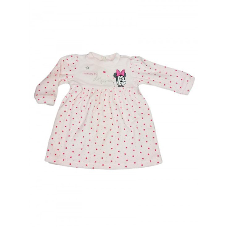 Dress dress chenille baby girl Disney baby Minnie pink 6 m