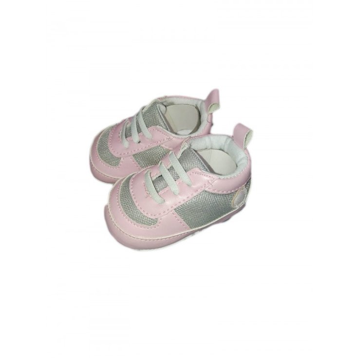 Pastel shoe baby girl pink gray 17